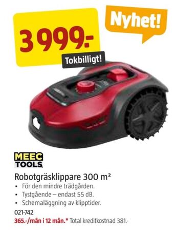 Jula Meec tools robotgräsklippare erbjuda