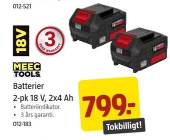 Jula Meec tools batteri erbjuda