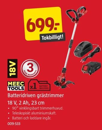 Jula Meec tools grästrimmer erbjuda