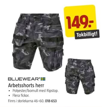Jula Bluewear arbetsshorts erbjuda