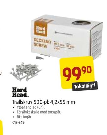 Jula Hard head trallskruv erbjuda