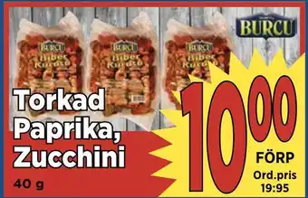 Supergrossen Torkad paprika, zucchini erbjuda