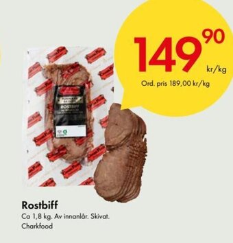 Snabbgross Rostbiff erbjuda