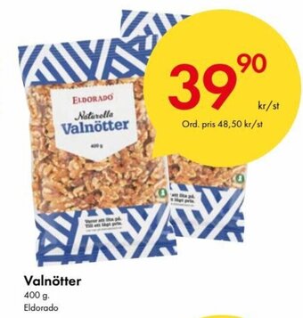 Snabbgross Valnötter 400 g. Eldorado erbjuda