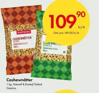 Snabbgross GASTRINO CASHEWNÖTTER erbjuda