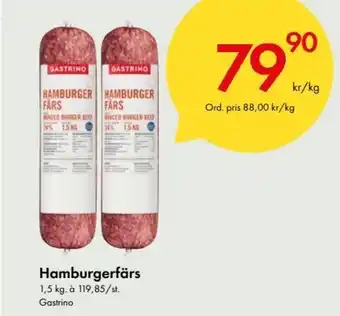 Snabbgross GASTRINO Hamburgerfärs erbjuda