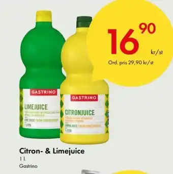 Snabbgross GASTRINO Citron- & Limejuice erbjuda