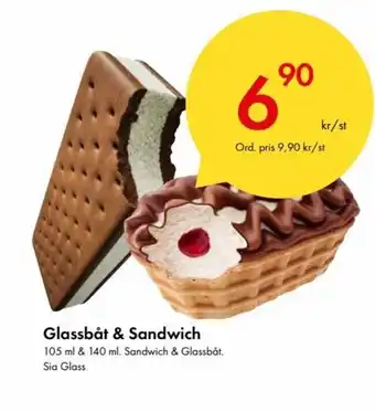 Snabbgross Glassbåt & Sandwich 105 ml & 140 ml. Sandwich & Glassbåt. Sia Glass erbjuda