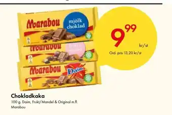 Snabbgross Chokladkaka 100 g. Daim, Frukt/Mandel & Original m.fl. Marabou erbjuda
