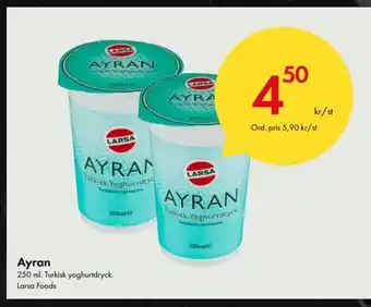 AYRAN Turkisk Yoghurtdryck Larsa Foods