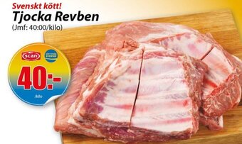 Extra Mjällby Stormarknad Svenskt kött! Tjocka Revben erbjuda