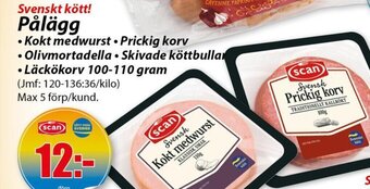 Extra Mjällby Stormarknad Svenskt kött! Pålägg erbjuda
