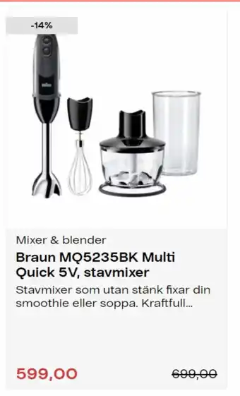Mixer & blender Braun MQ5235BK Multi Quick 5V, stavmixer