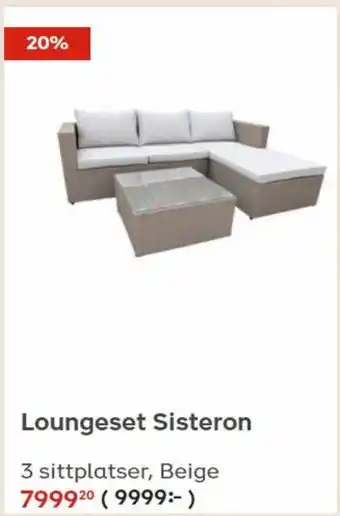 Plantagen Loungeset Sisteron erbjuda