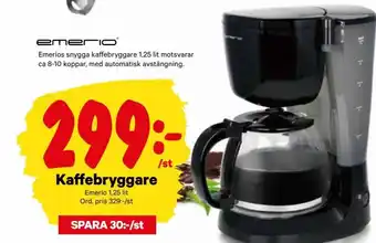 City Gross emerio® Kaffebryggare erbjuda