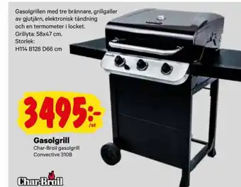 City Gross Gasolgrill Char-Broil gasolgrill Convective 310B erbjuda