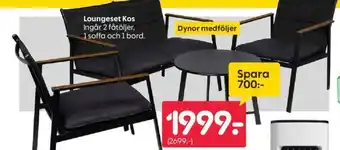 Rusta Loungeset Kos erbjuda