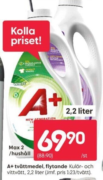 Rusta A+ tvättmedel, flytande erbjuda