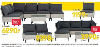 Rusta Loungeset Lissabon erbjuda