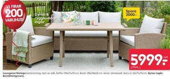 Rusta Loungeset Malaga erbjuda