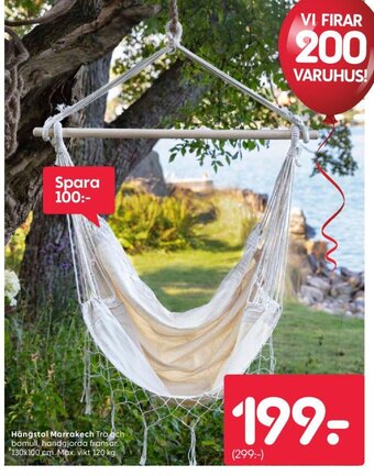 Rusta Hängstol Marrakech erbjuda