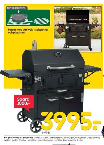 Rusta Kolgrill Memphis Supreme erbjuda