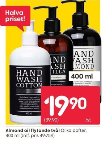 Rusta Almond oil flytande tvål erbjuda