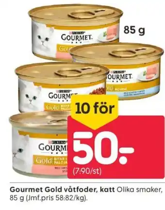 Rusta Gourmet Gold våtfoder, katt erbjuda