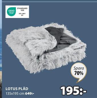 JYSK Lotus pläd erbjuda