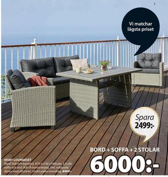 JYSK Visby loungeset erbjuda