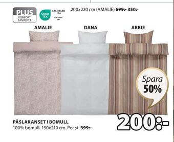 JYSK Påslakanset i bomull erbjuda