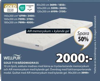 JYSK Gold t110 bäddmadrass erbjuda