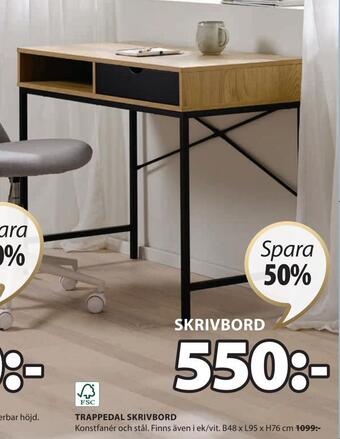 JYSK Trappedal skrivbord erbjuda