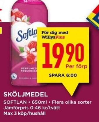 Willys SKÖLJMEDEL erbjuda