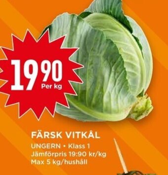 Willys FÄRSK VITKÅL erbjuda