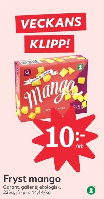 Hemköp Fryst mango erbjuda