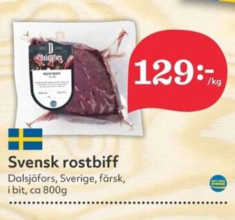 Hemköp Svensk rostbiff erbjuda