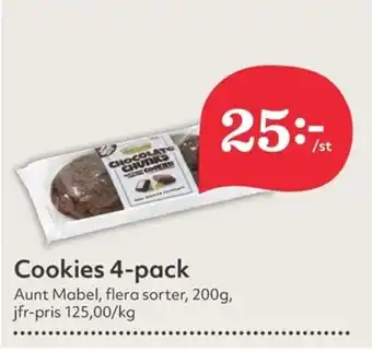 Hemköp Cookies 4-pack erbjuda