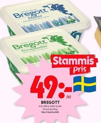 ICA Kvantum BREGOTT erbjuda