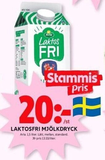 ICA Kvantum LAKTOSFRI MJÖLKDRYCK erbjuda