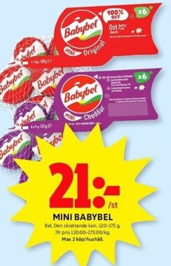 ICA Kvantum MINI BABYBEL erbjuda