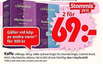 ICA Supermarket Kaffe erbjuda