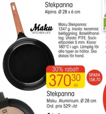 EKO Maku kitchen life stekpanna erbjuda