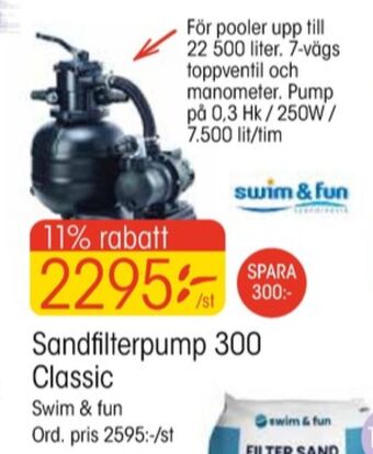 EKO Swim & fun sandfilterpump erbjuda