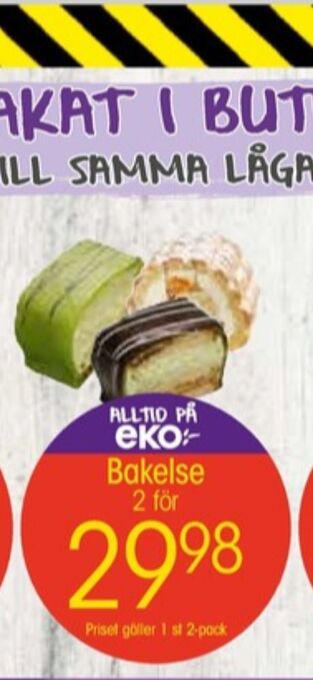 EKO Eko butiksbakat kaffebröd erbjuda