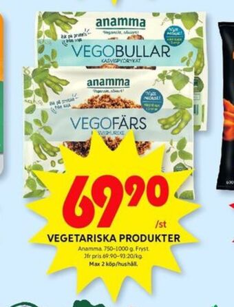 ICA Kvantum Anamma gott & grönt vegofärs erbjuda