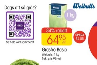 EKO Weibull gräsfrö erbjuda