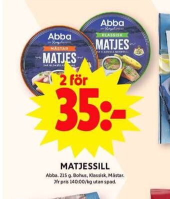 ICA Maxi Abba matjessill erbjuda