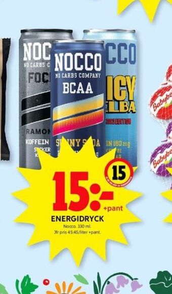 ICA Kvantum Focus ramonade energidryck erbjuda