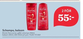 Hemköp Elvital shampoo erbjuda